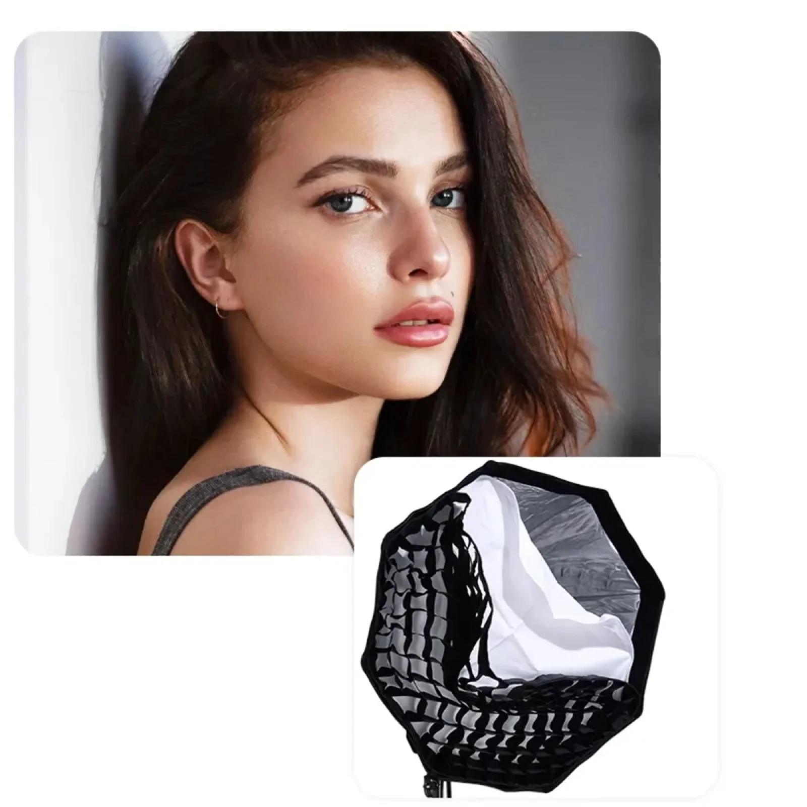 Відеосвітло Ulanzi Vijim 60cm Octagonal Softbox with Mini Bowens Mount and Grid (L068 LAS002) (UV-L068)