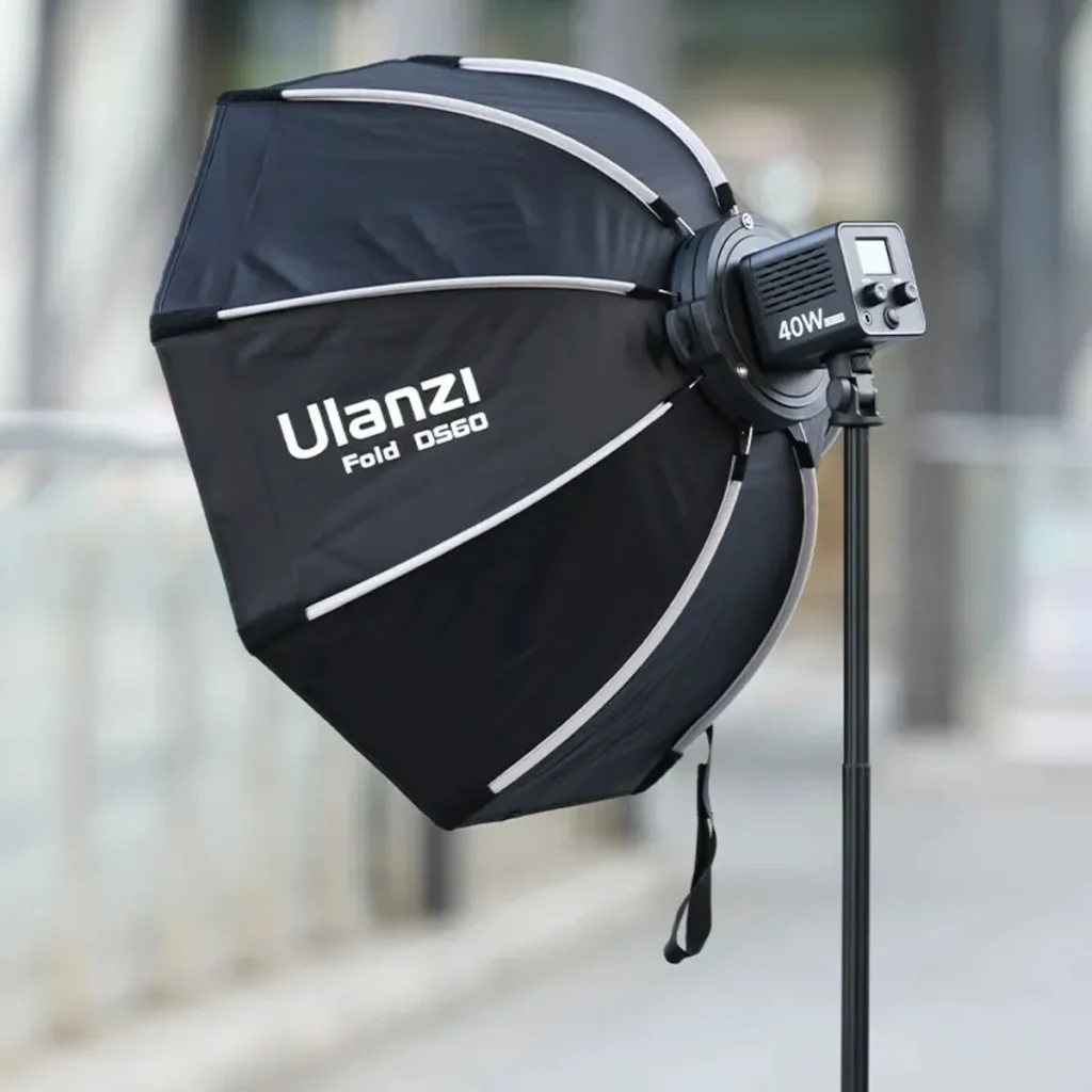 Відеосвітло Ulanzi Vijim40cm Octagonal Softbox with Mini Bowens Mount and Grid (L066 LAS002) (UV-L066)
