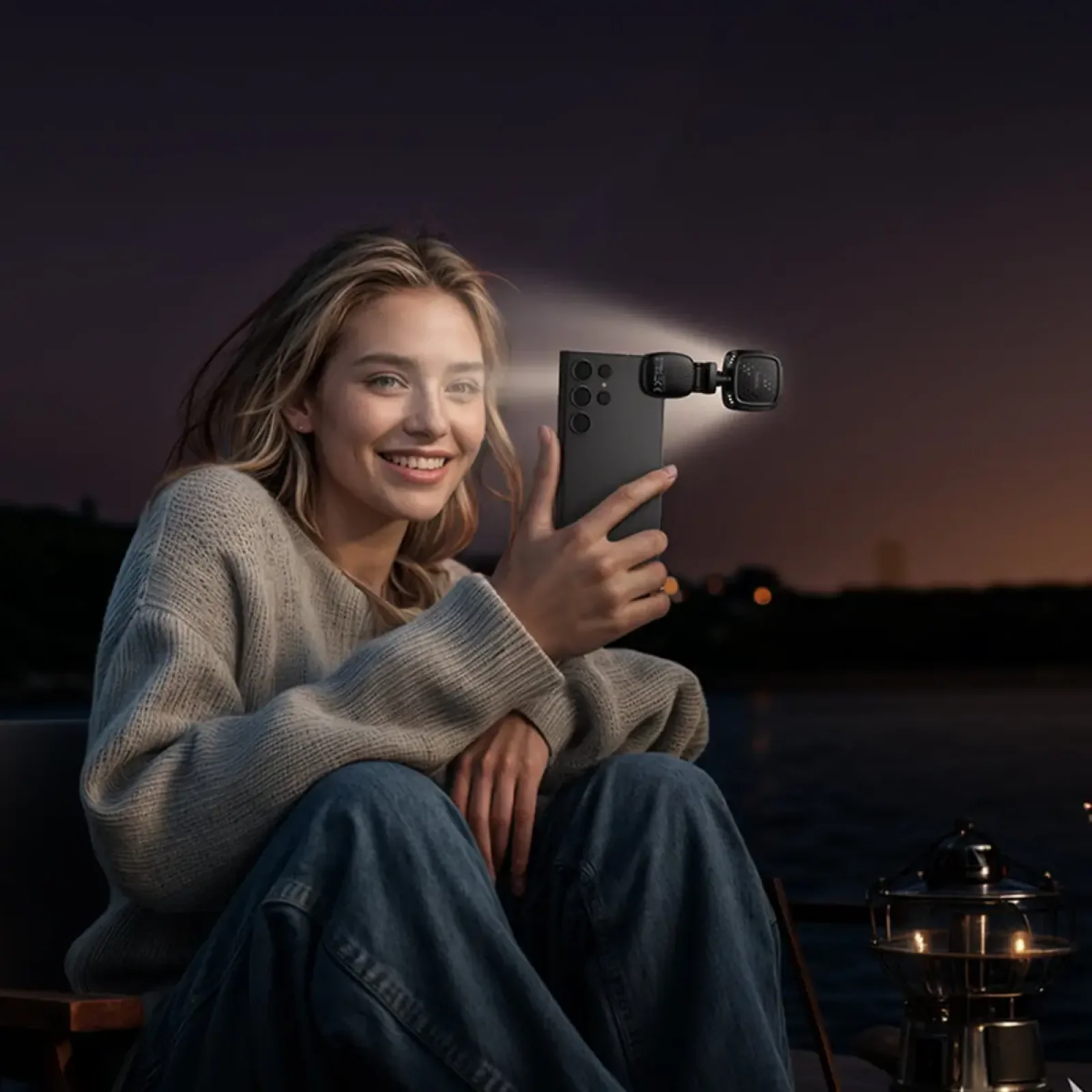 Накамерна лампа HOCO K28 Beauty mini fill light Blck (6942007655880)