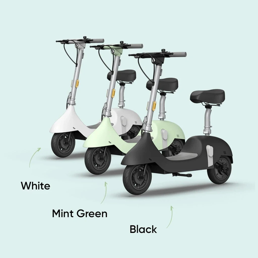 Електросамокат з сидінням OKAI Ceetle PRO EA10C Mint Green 10', 350(900)W, 25Km/h, 10,4Ah, 55Km, 20%,NFC, App, 29kg (EA10C-MG)