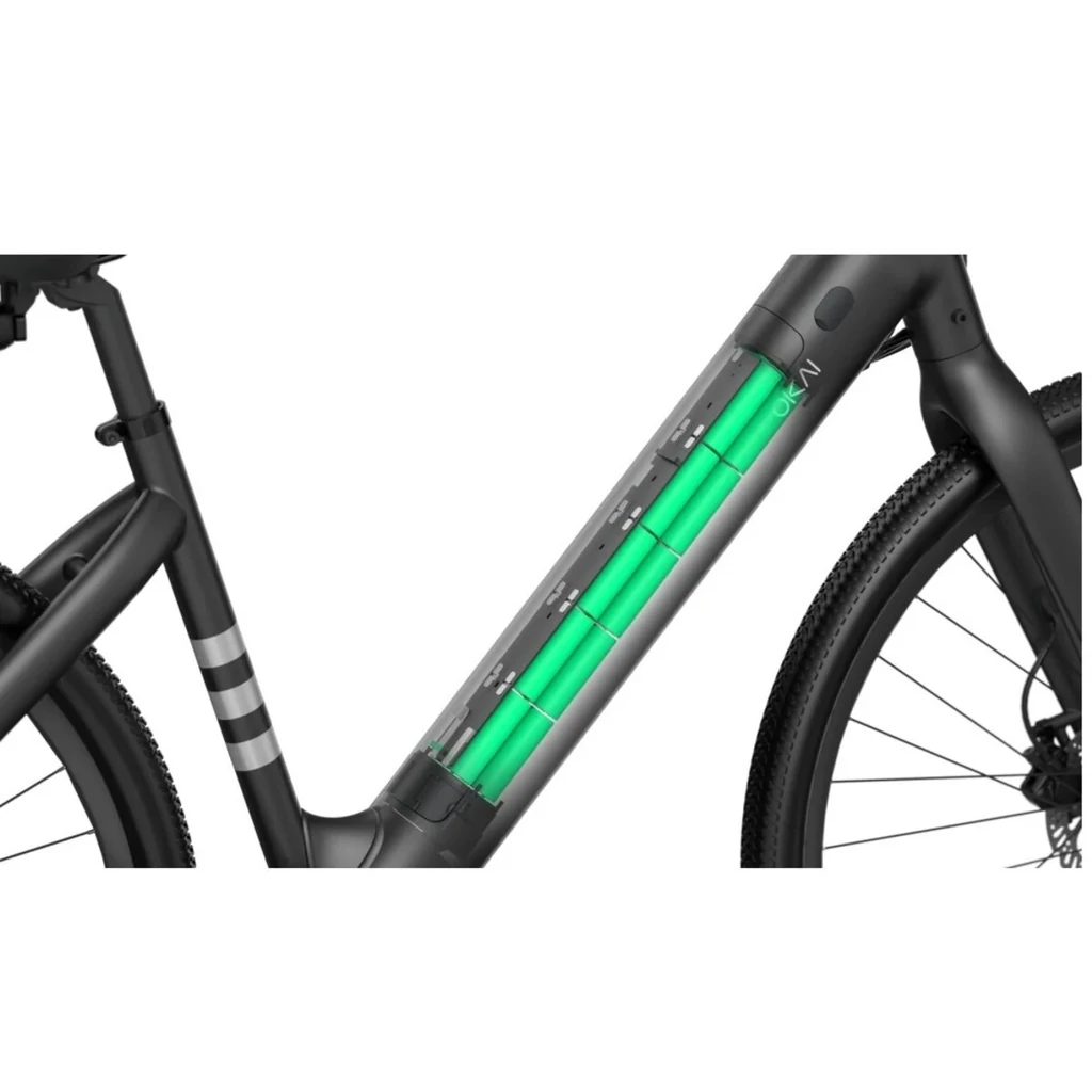 Електровелосипед OKAI EB60 Black 28', 350(550)W, 9,6Ah, 100km, 25km\h, NFC, App, 23kg (EB60-B)