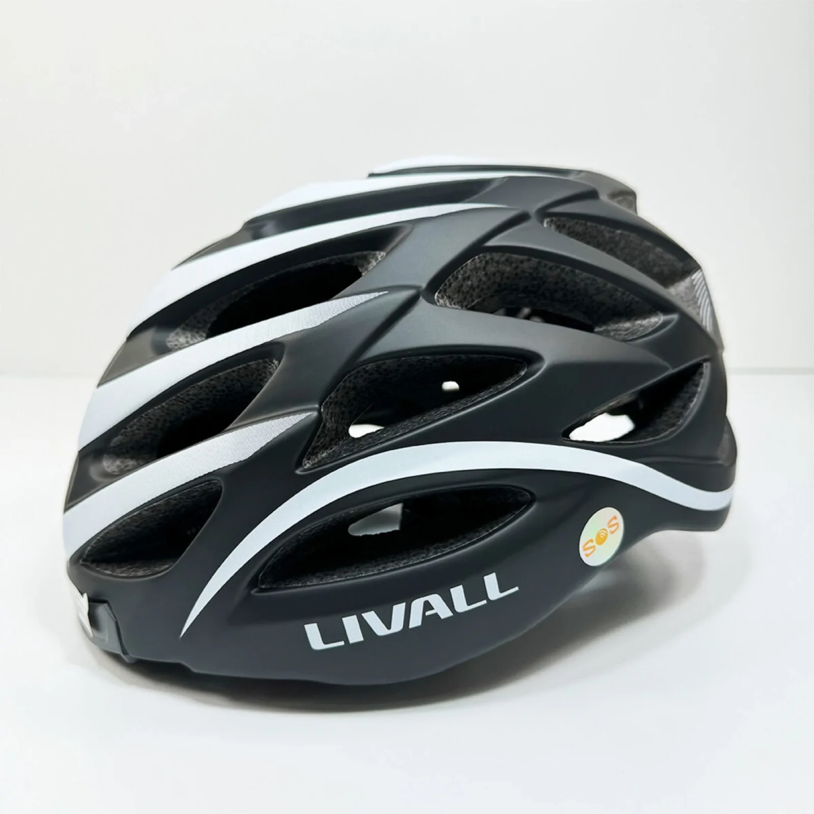 Захисний шолом Livall BH62 NEO (L) Black/White (55-61см), акустика, мікрофон, сигнали поворотів та стопів, додаток, пульт BR80, Bluetooth (ZHLIV-TBH62N-4041)