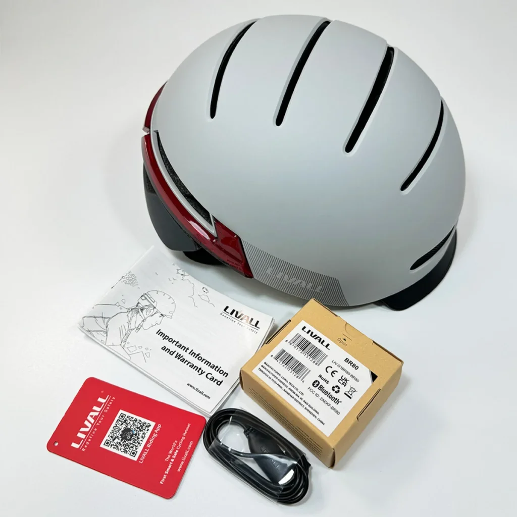 Захисний шолом Livall BH51M NEO (L) Sandstone Grey (57-61см), акустика, мікрофон, сигнали поворотів та стопів, додаток, пульт BR80, Bluetooth (LIV-T1V6MN-6310)