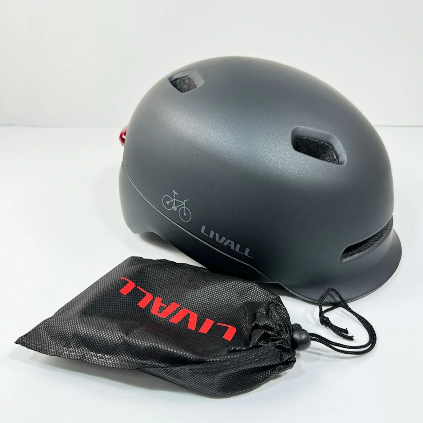 Захисний шолом Livall C20 (L) Midnight Black (57-61см), сигнал стопів (LIV-000C20-5342)