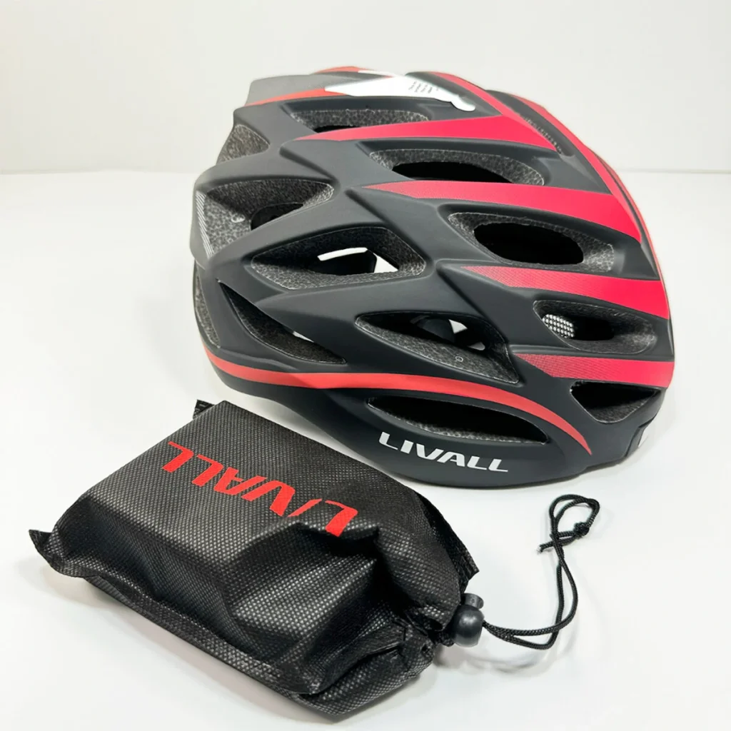 Захисний шолом Livall BH62 NEO (L) Black&Red (55-61см), акустика, мікрофон, сигнали поворотів та стопів, додаток, пульт BR80, Bluetooth (LIV-TBH62N-1041)