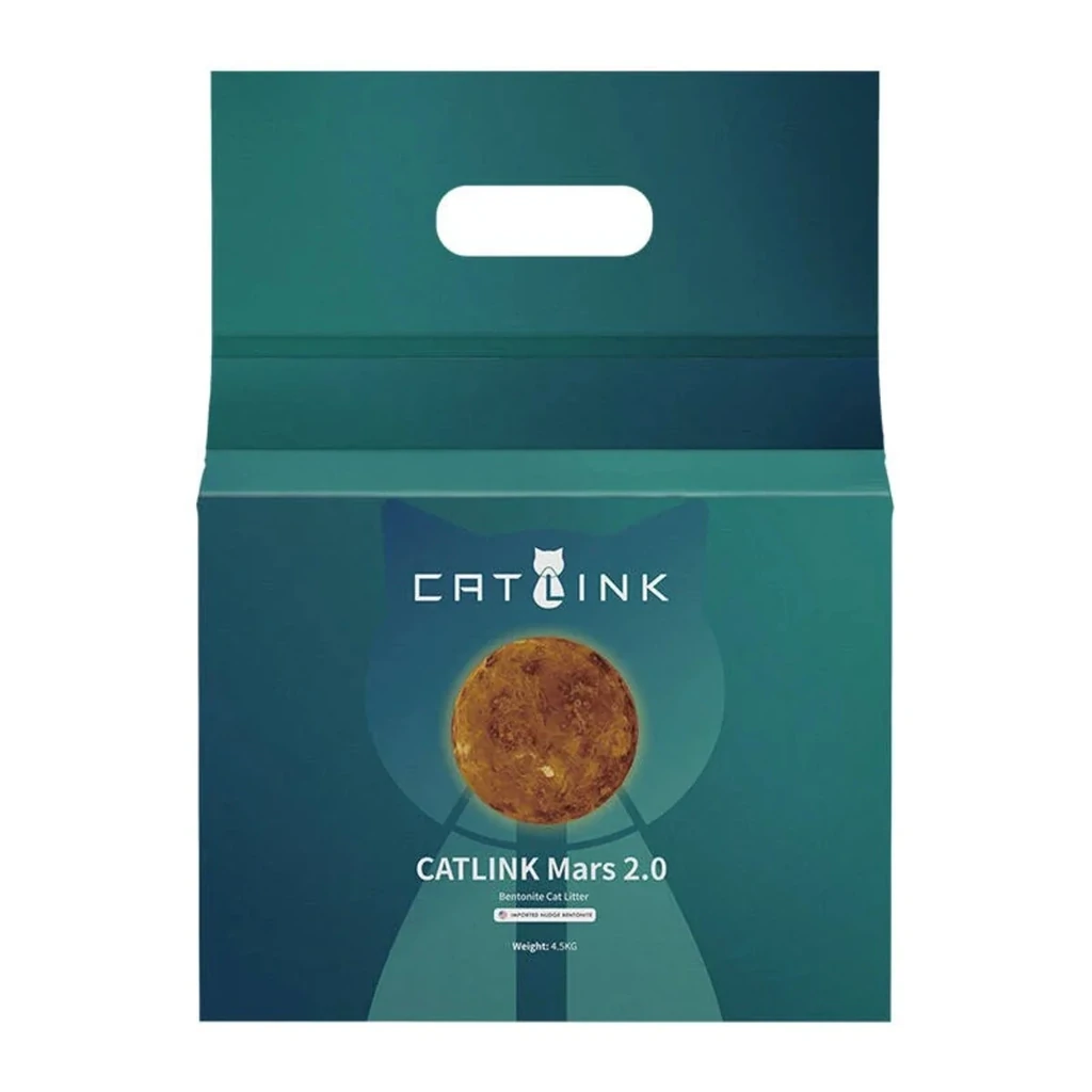 Бентонітовий наповнювач для котячих туалетів CATLINK Mars 2.0*4 пакети (6972884750477)