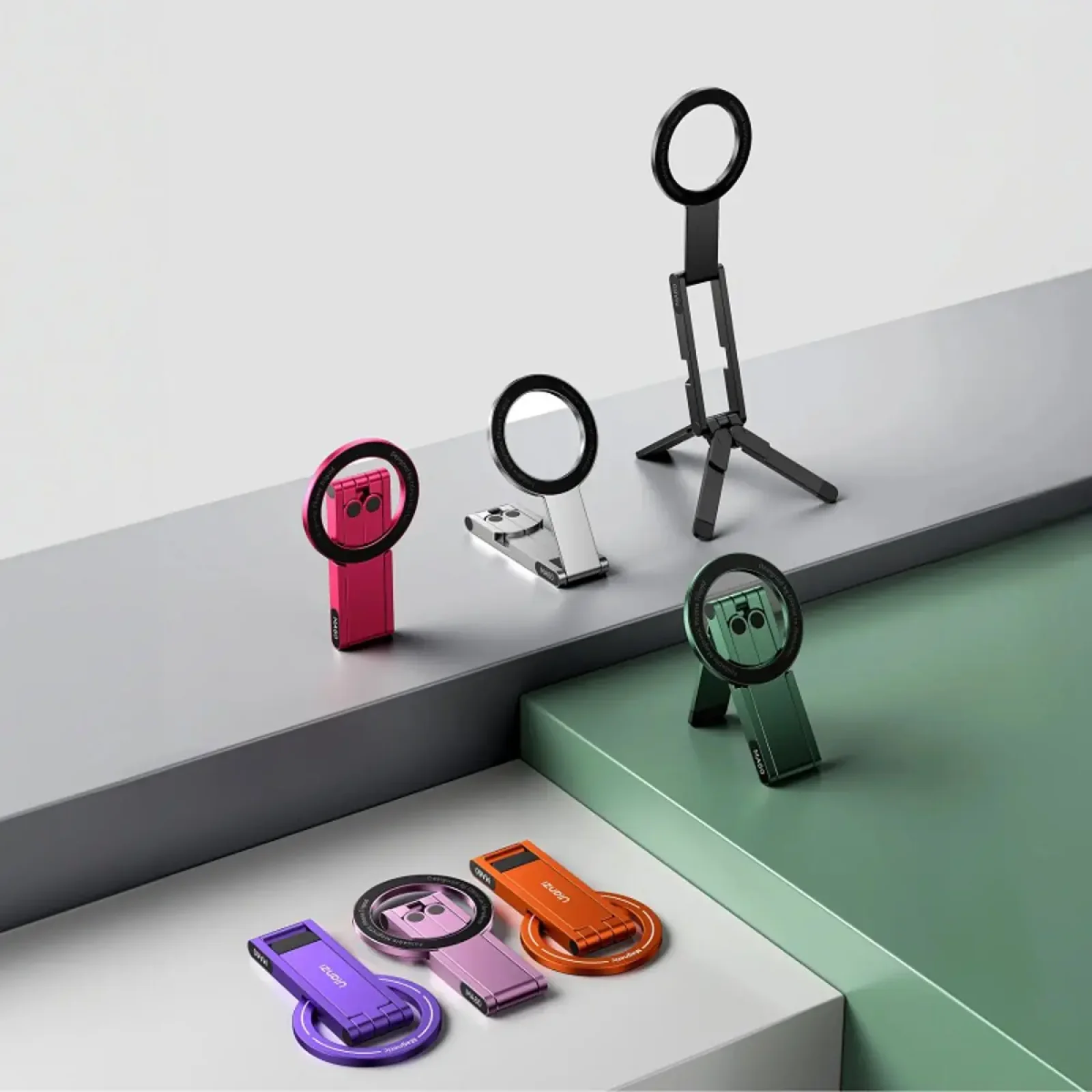 Тримач телефона Ulanzi MA60 Foldable Magnetic Phone Tripod(Pink) (S039)