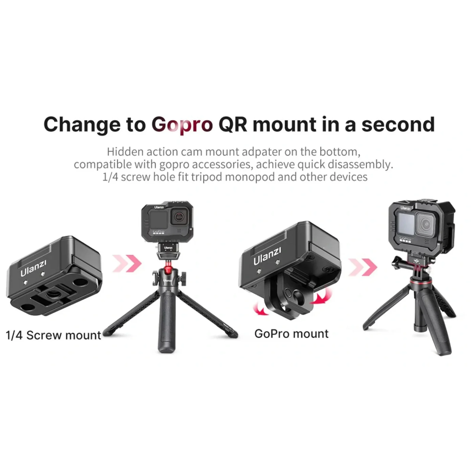 Кріплення Ulanzi Hummingbird Quick Release Mount (R072) (UV-2368)