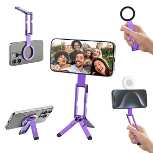 Тримач телефона Ulanzi MA60 Foldable Magnetic Phone Tripod (Purple) (S037)
