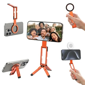 Тримач телефона Ulanzi MA60 Foldable Magnetic Phone Tripod (Orange) (S040)