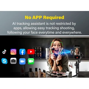Триосьовий стабілізатор AOCHUAN Professional Gimbal Stabilizer for Smartphone SMART X Pro AI Black (AOCHUAN-SMARTXPROAI-B) UA