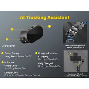 Триосьовий стабілізатор AOCHUAN Professional Gimbal Stabilizer for Smartphone SMART X Pro AI Black (AOCHUAN-SMARTXPROAI-B) UA