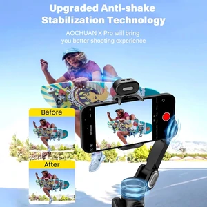 Триосьовий стабілізатор AOCHUAN Professional Gimbal Stabilizer for Smartphone SMART X Pro AI Black (AOCHUAN-SMARTXPROAI-B) UA