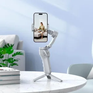 Триосьовий стабілізатор HOCO K24 Support 3-axis smart gimbal Gray (6942007635547) UA