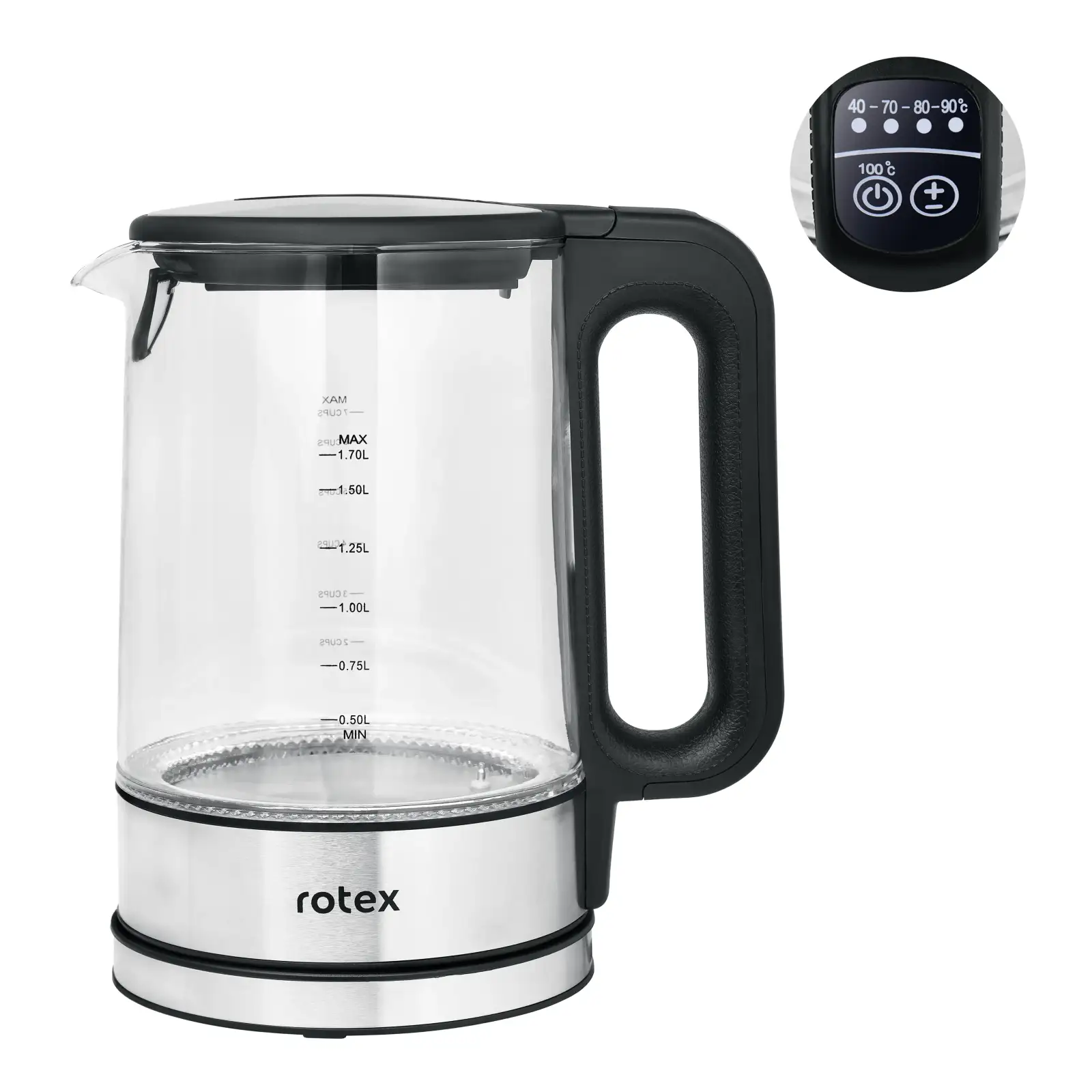 Чайник електричний Rotex RKT85-GS Smart UA