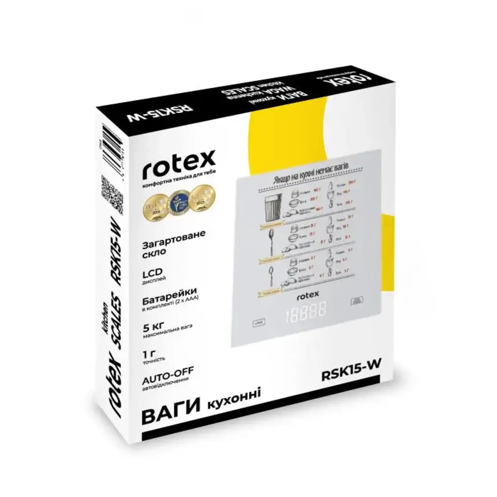 Весы кухонные Rotex RSK15-W UA