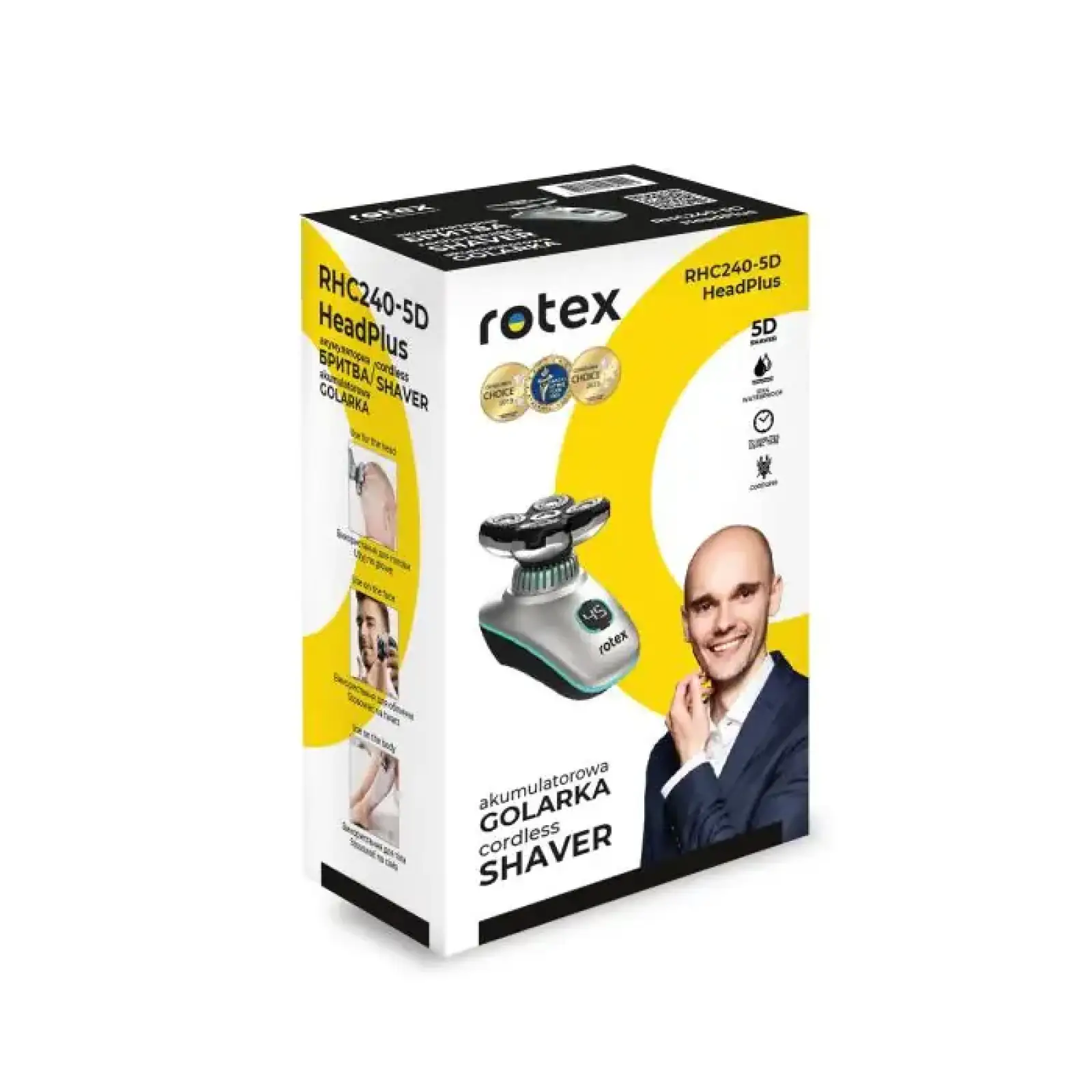 Електробритва Rotex RHC240-5D HeadPlus UA