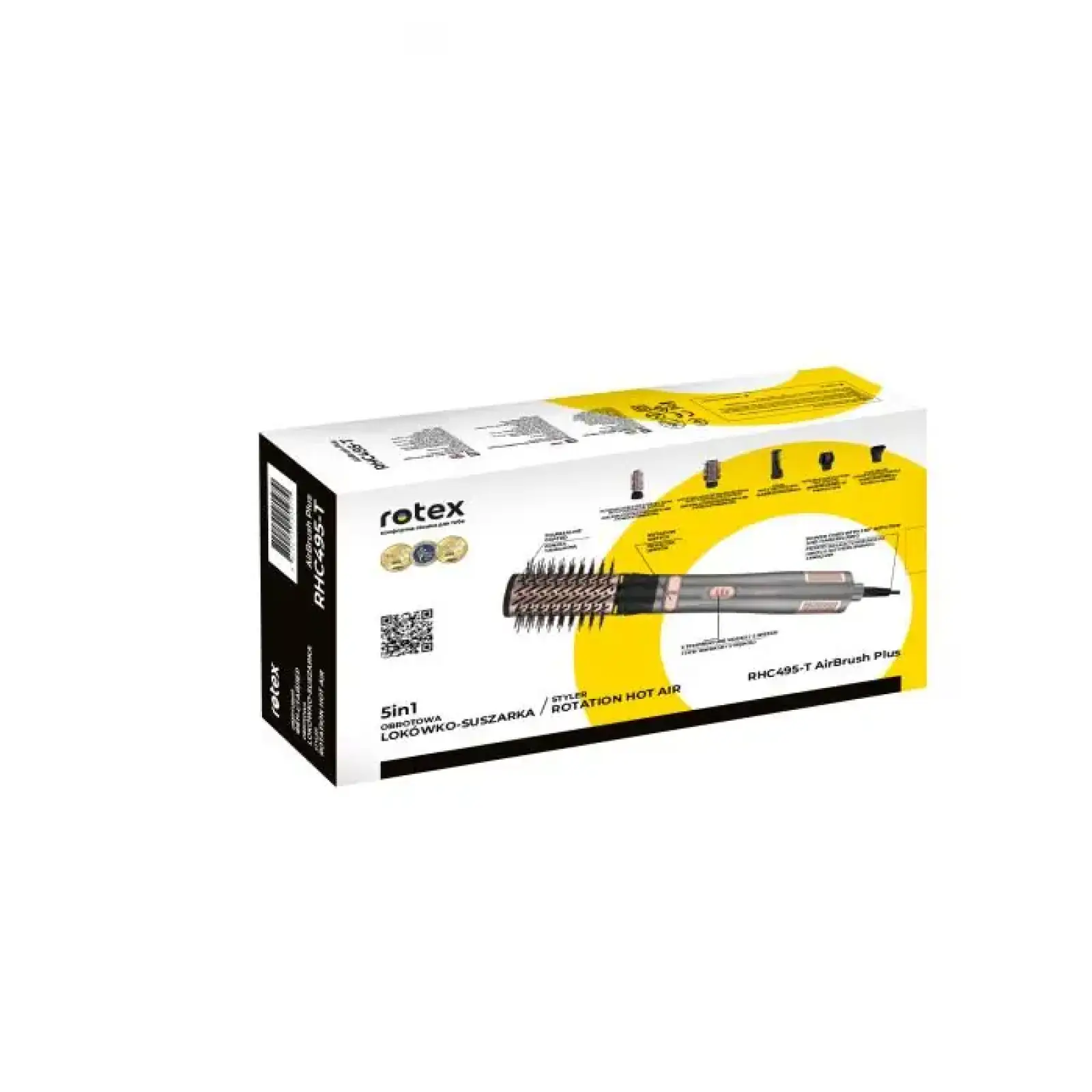 Фен-щітка Rotex RHC495-T AirBrush Plus UA