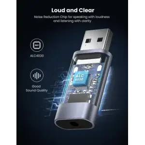 Звукова карта Ugreen CM383 Gray (80864) UA