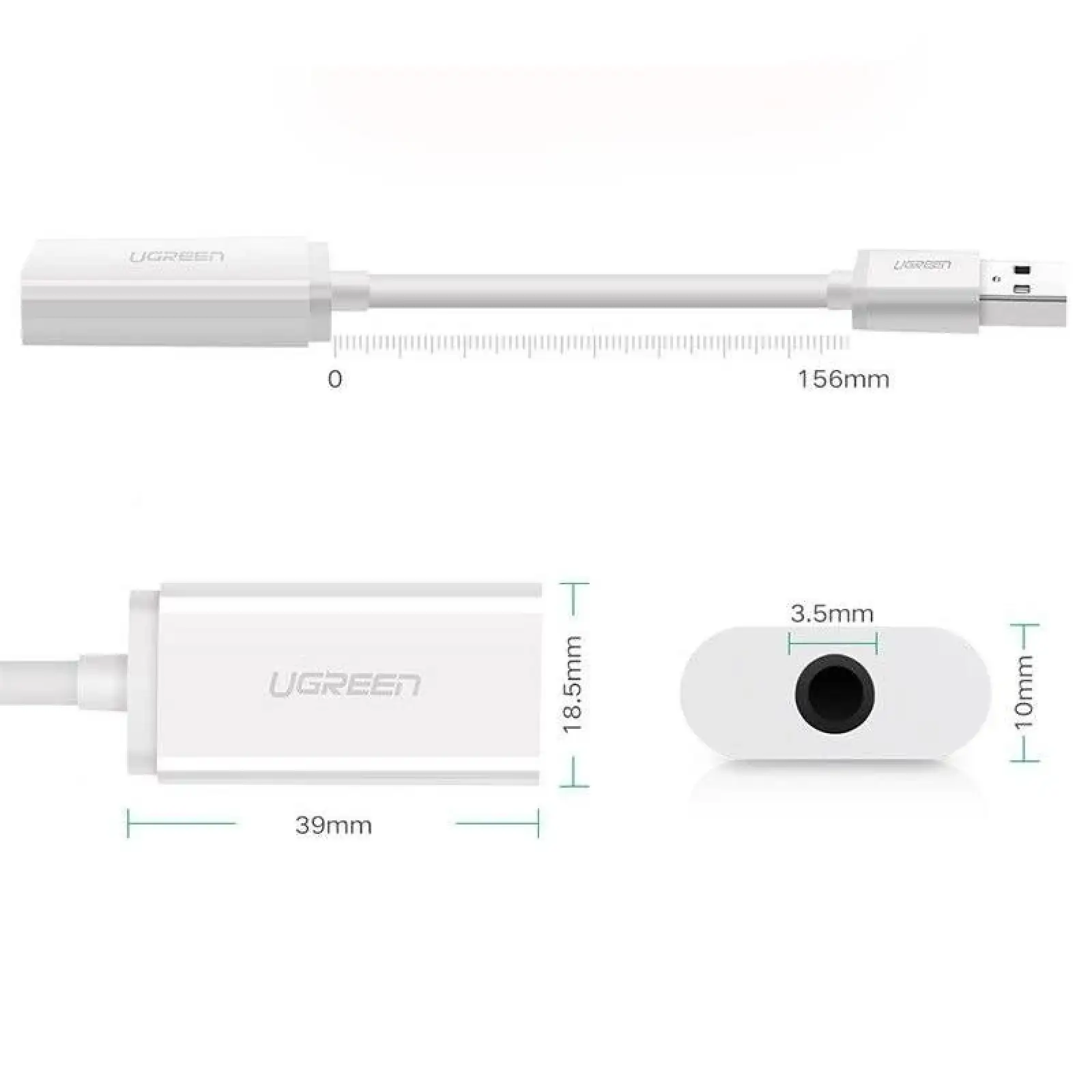 Звукова карта Ugreen US206 White (30712) UA