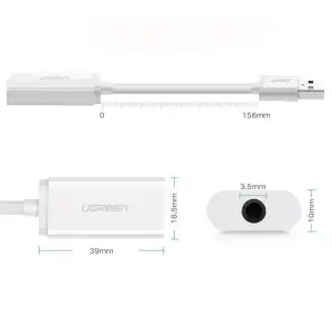 Звукова карта Ugreen US206 White (30712) UA