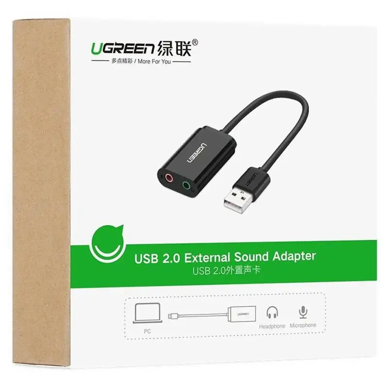 Звукова карта Ugreen US205 Black (30724) UA