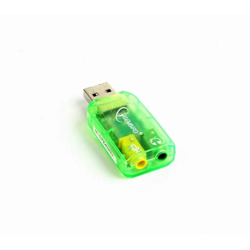 Звуковая карта Gembird SC-USB-01 Green UA