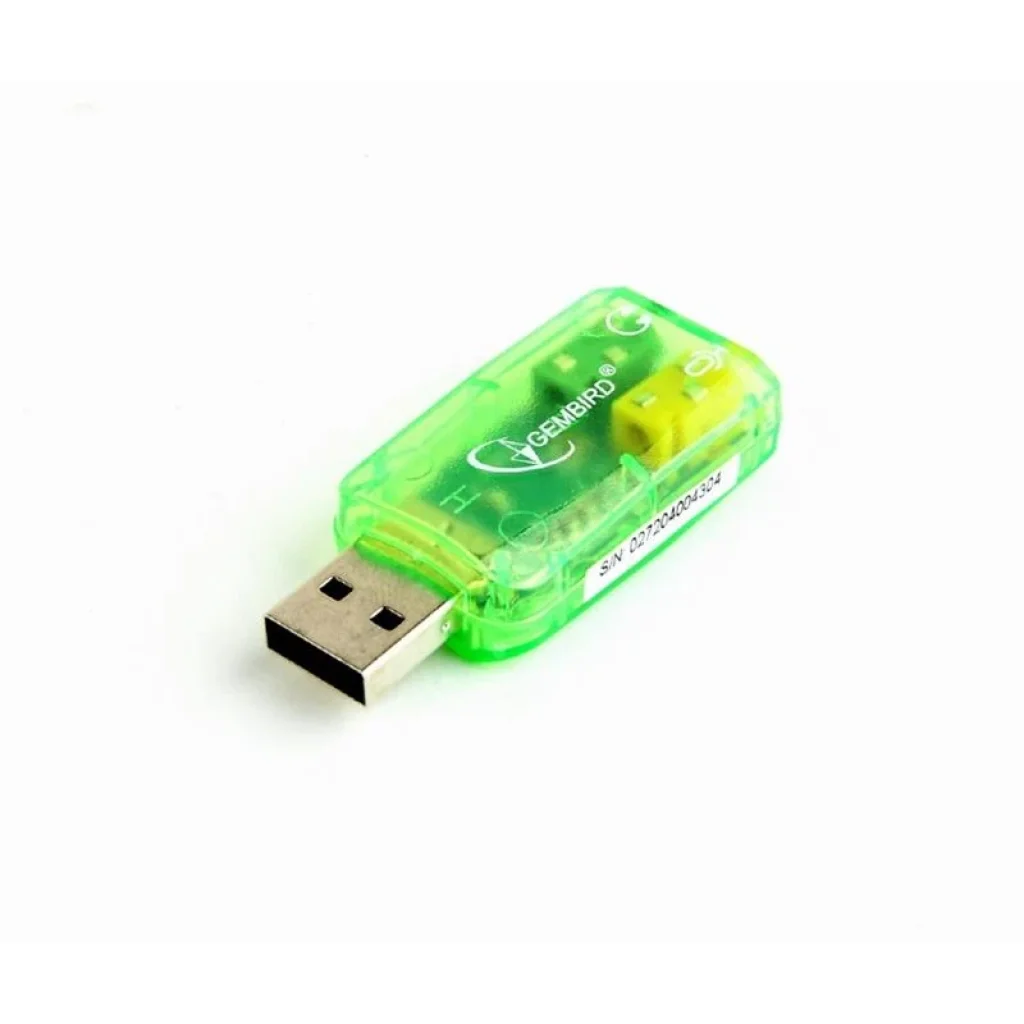 Звуковая карта Gembird SC-USB-01 Green UA