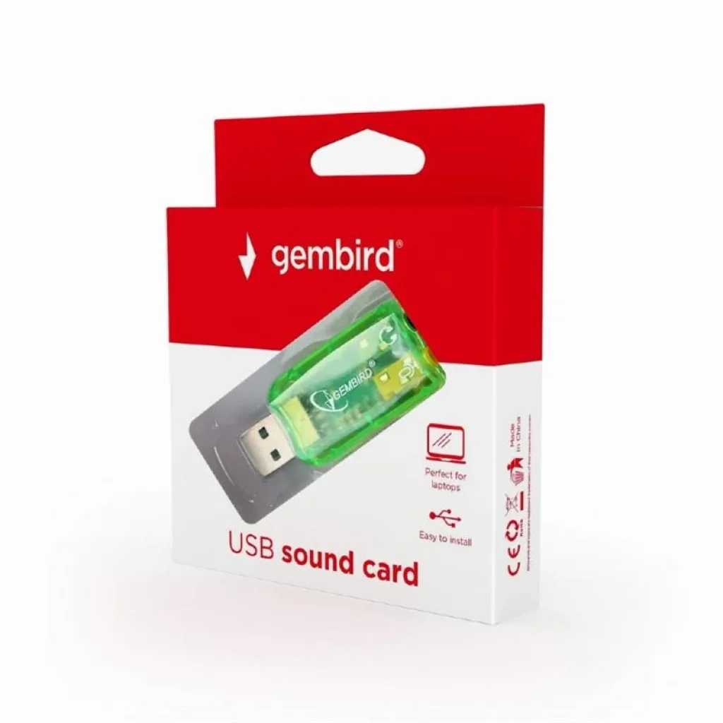 Звуковая карта Gembird SC-USB-01 Green UA