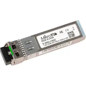 Модуль SFP Mikrotik S-55DLC80D (1.25G Single Mode, dual LC, до 80км) UA