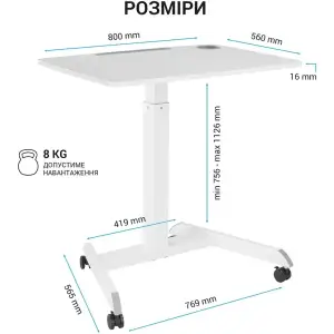 Комп`ютерний стіл OfficePro ODM380W UA