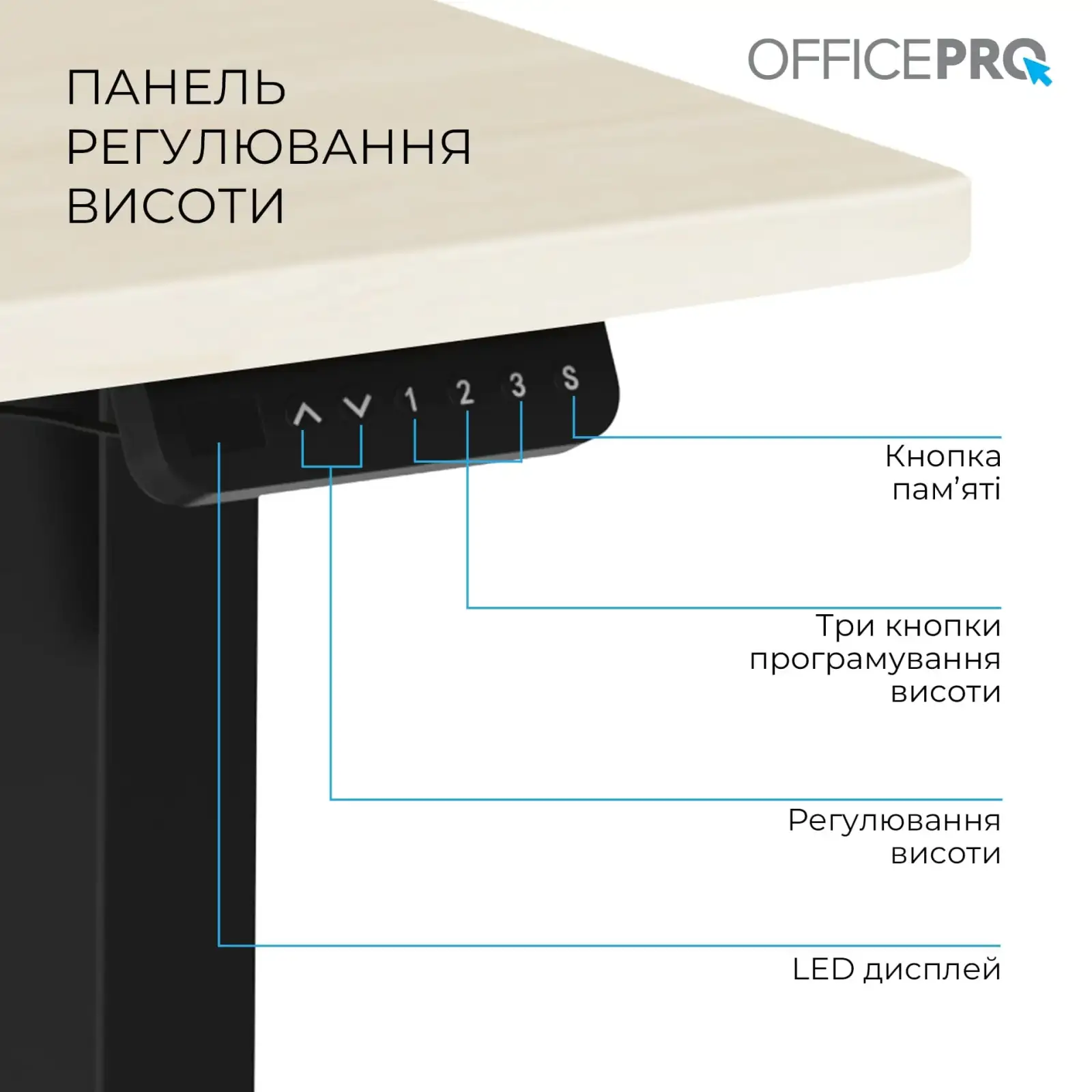 Компьютерный стол OfficePro ODE1470LWB UA