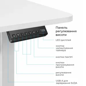 Комп`ютерний стіл OfficePro ODE1880W UA