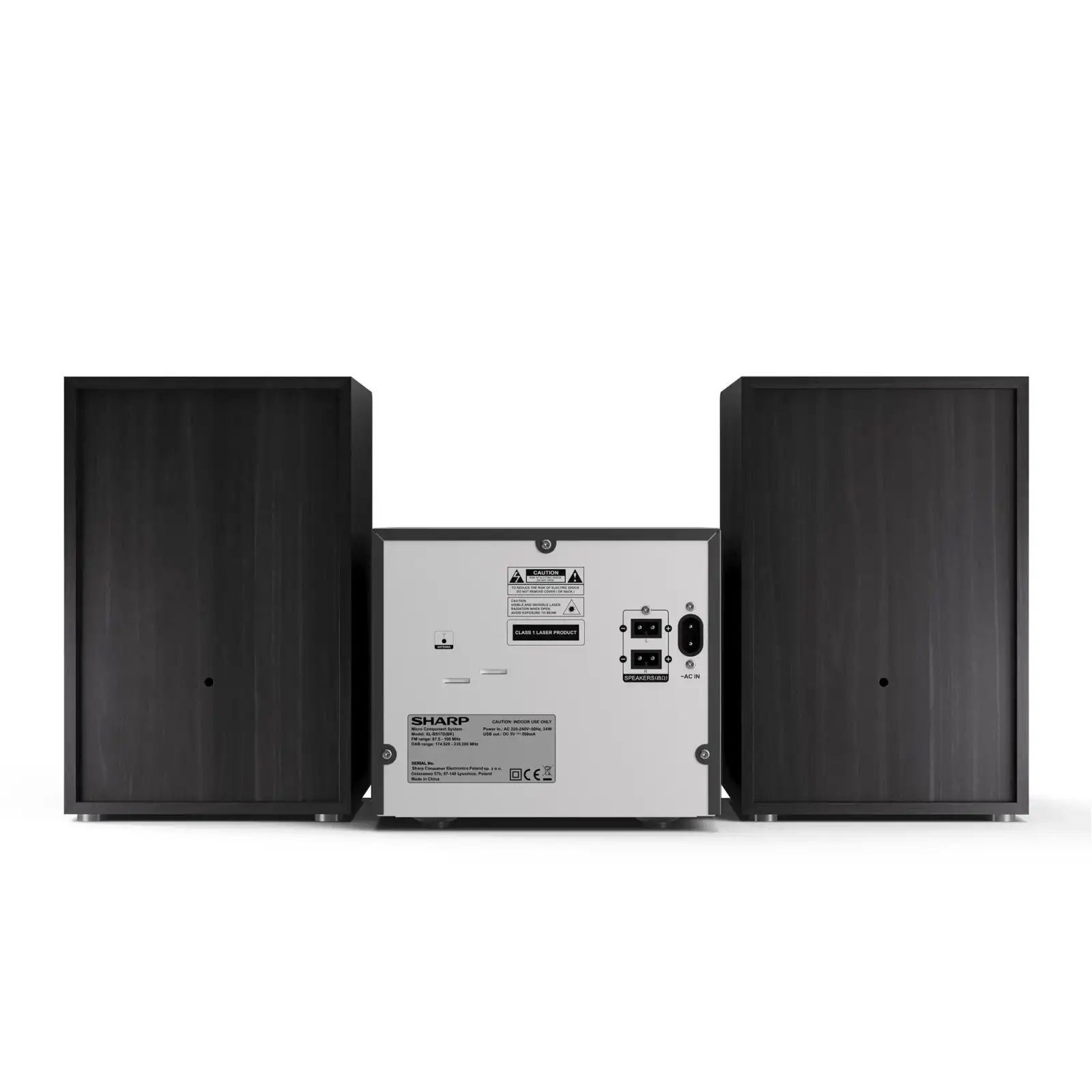 Микросистема Sharp Micro Sound System Black (XL-B517D(BK)) UA