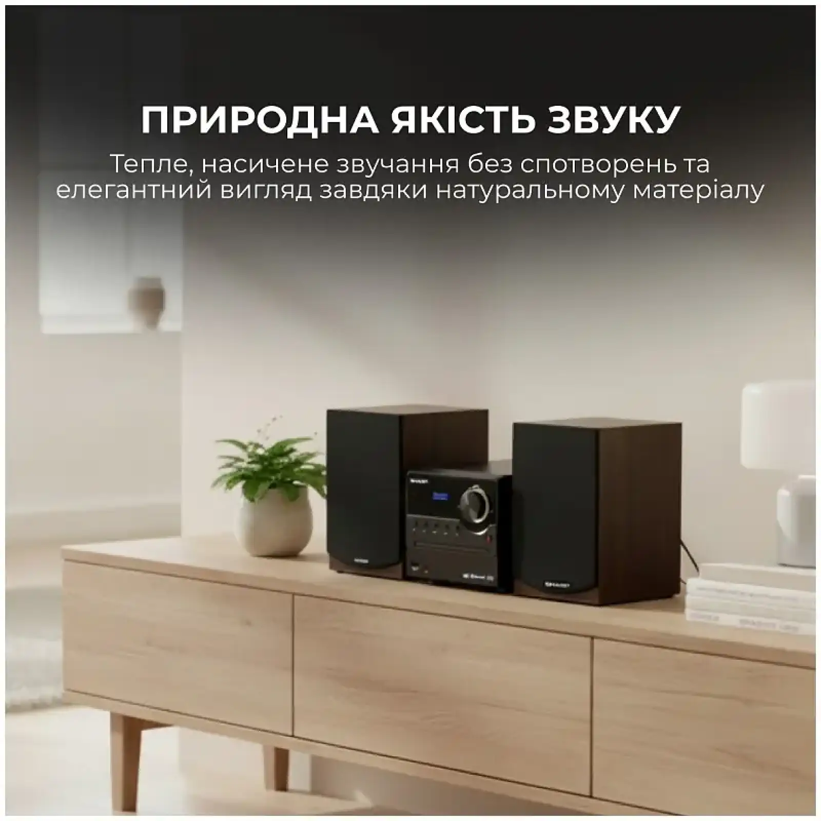 Микросистема Sharp Micro Sound System Brown (XL-B517D(BR)) UA