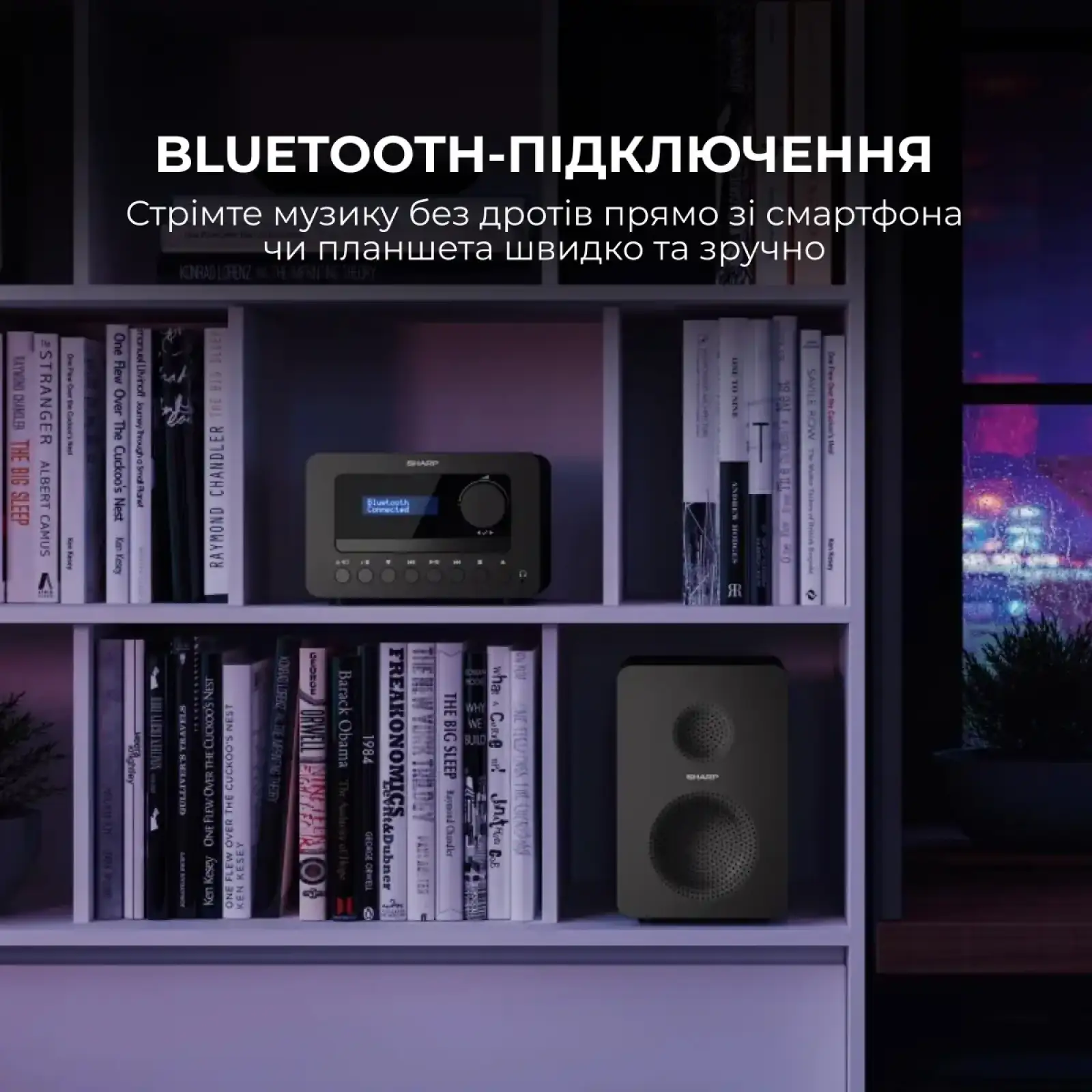 Микросистема Sharp Micro Sound System Black (XL-B520D(BK)) UA