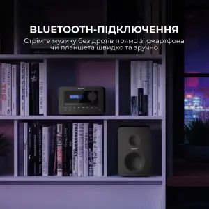 Микросистема Sharp Micro Sound System Black (XL-B520D(BK)) UA