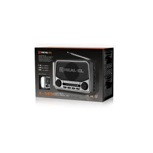 Радіоприймач REAL-EL X-525 Grey UA