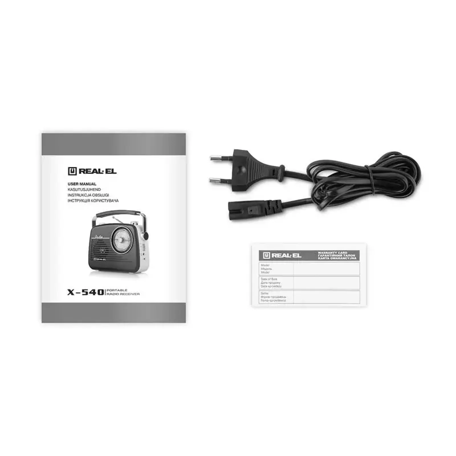 Радіоприймач REAL-EL X-540 Black-Yellow UA