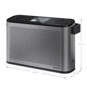 Радиоприемник Sharp DR-P540 Grey (DR-P540(GY)) UA
