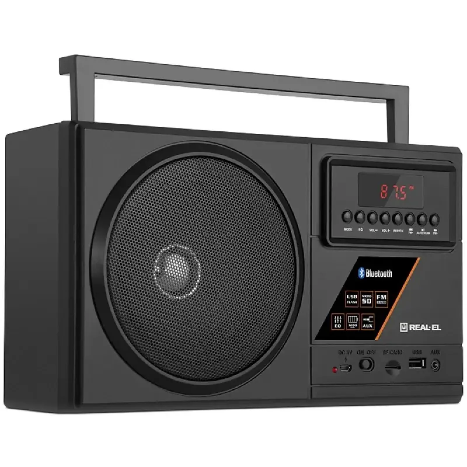 Радіоприймач REAL-EL X-700 Black UA