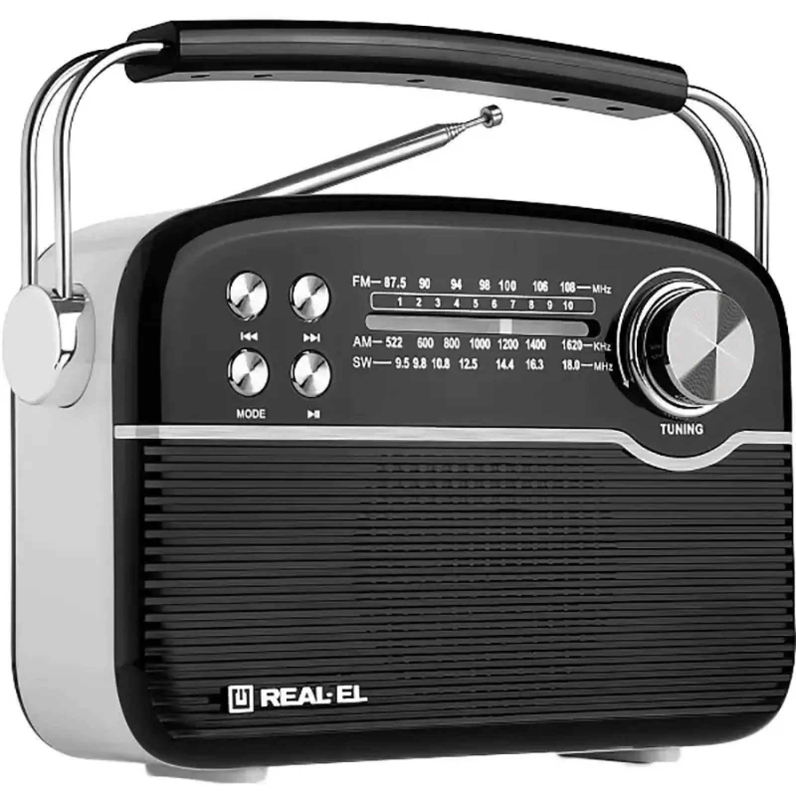 Радіоприймач REAL-EL X-545 Black UA