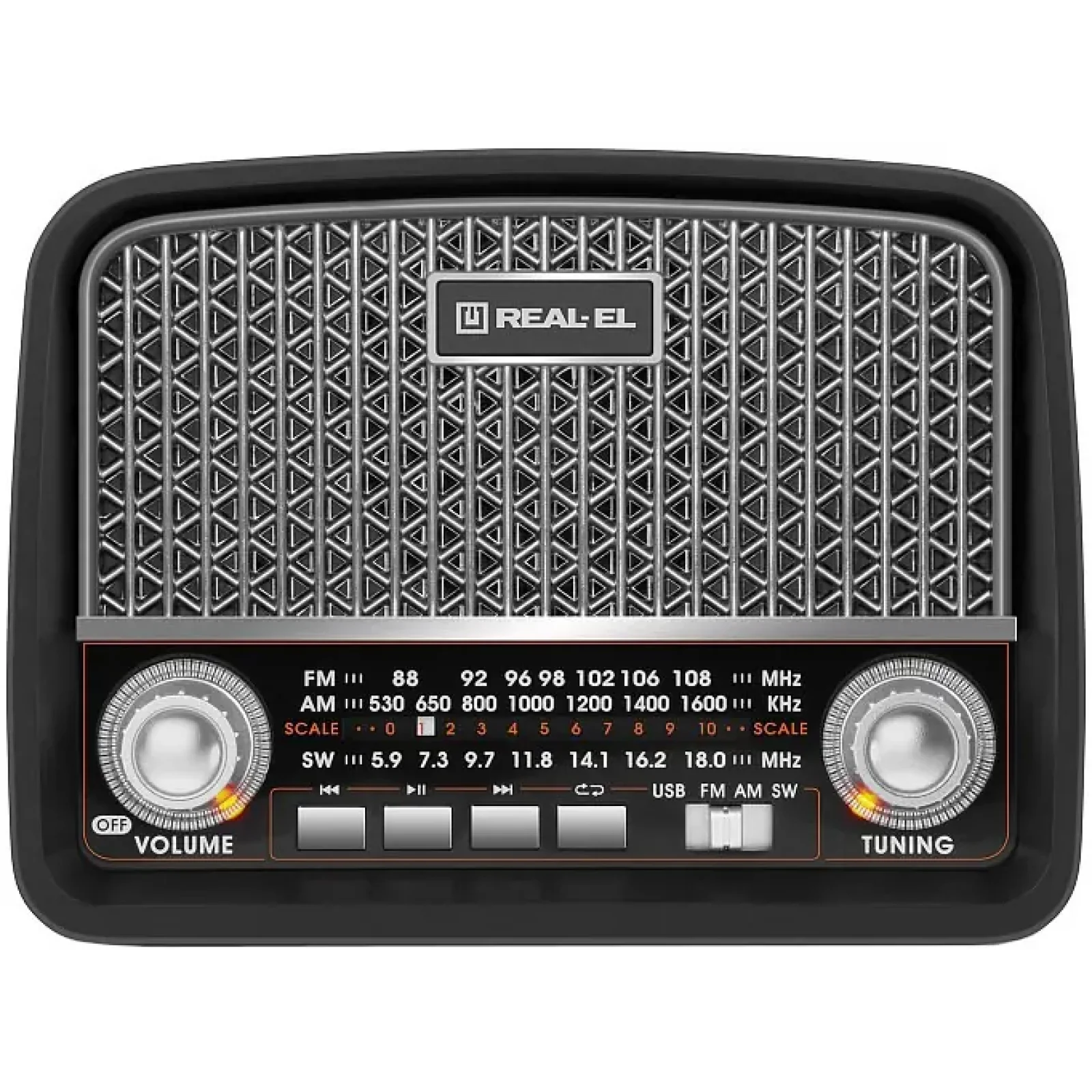 Радіоприймач REAL-EL X-520 Black UA