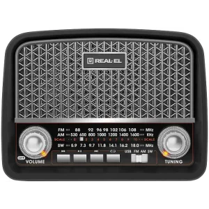 Радіоприймач REAL-EL X-520 Black UA
