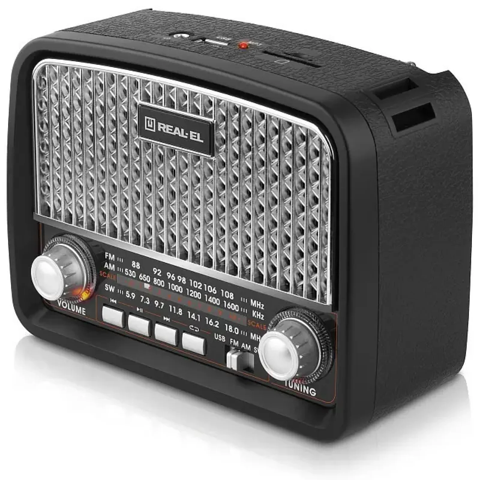 Радіоприймач REAL-EL X-520 Black UA