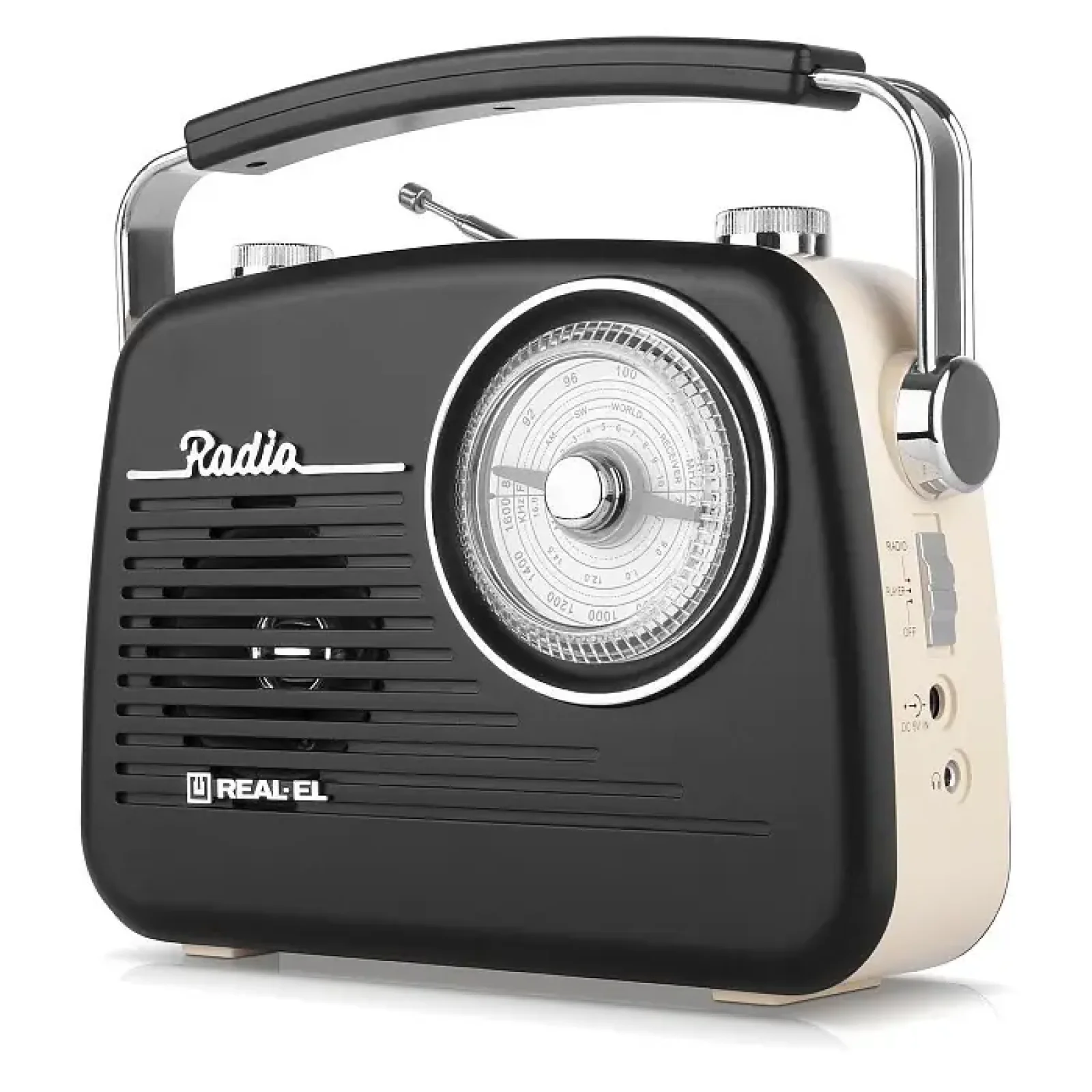 Радіоприймач REAL-EL X-540 Black-Yellow UA