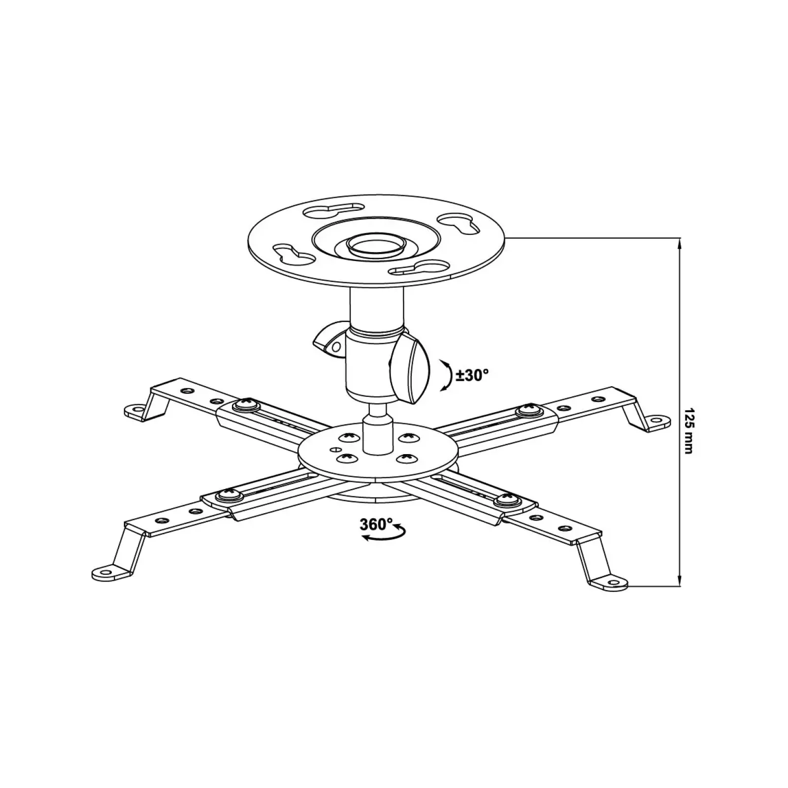 Кріплення для проектора Walfix PB-14B UA