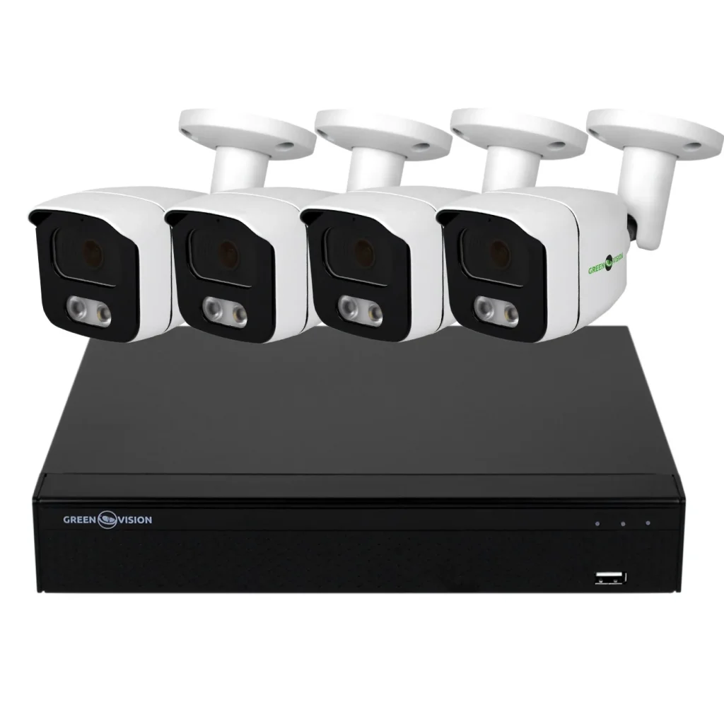 Комплект видеонаблюдения GreenVision GV-K-E34/04 5MP (LP14291) UA