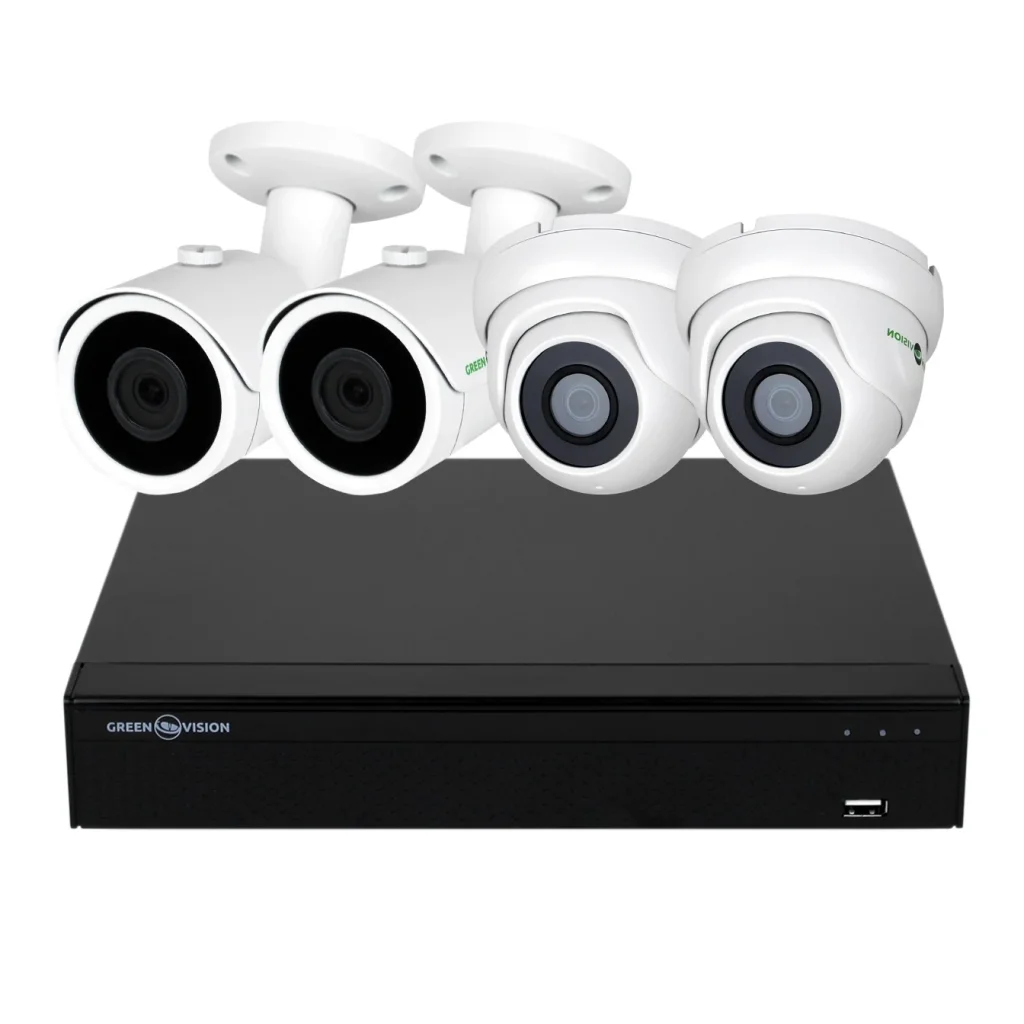 Комплект видеонаблюдения GreenVision GV-K-S17/04 1080P (LP6660) UA
