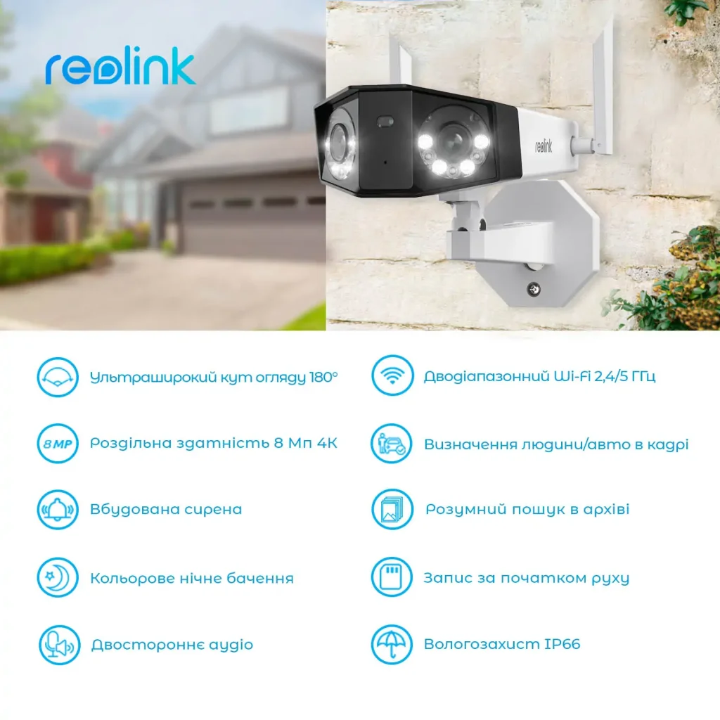 IP камера Reolink Duo 2 WiFi UA